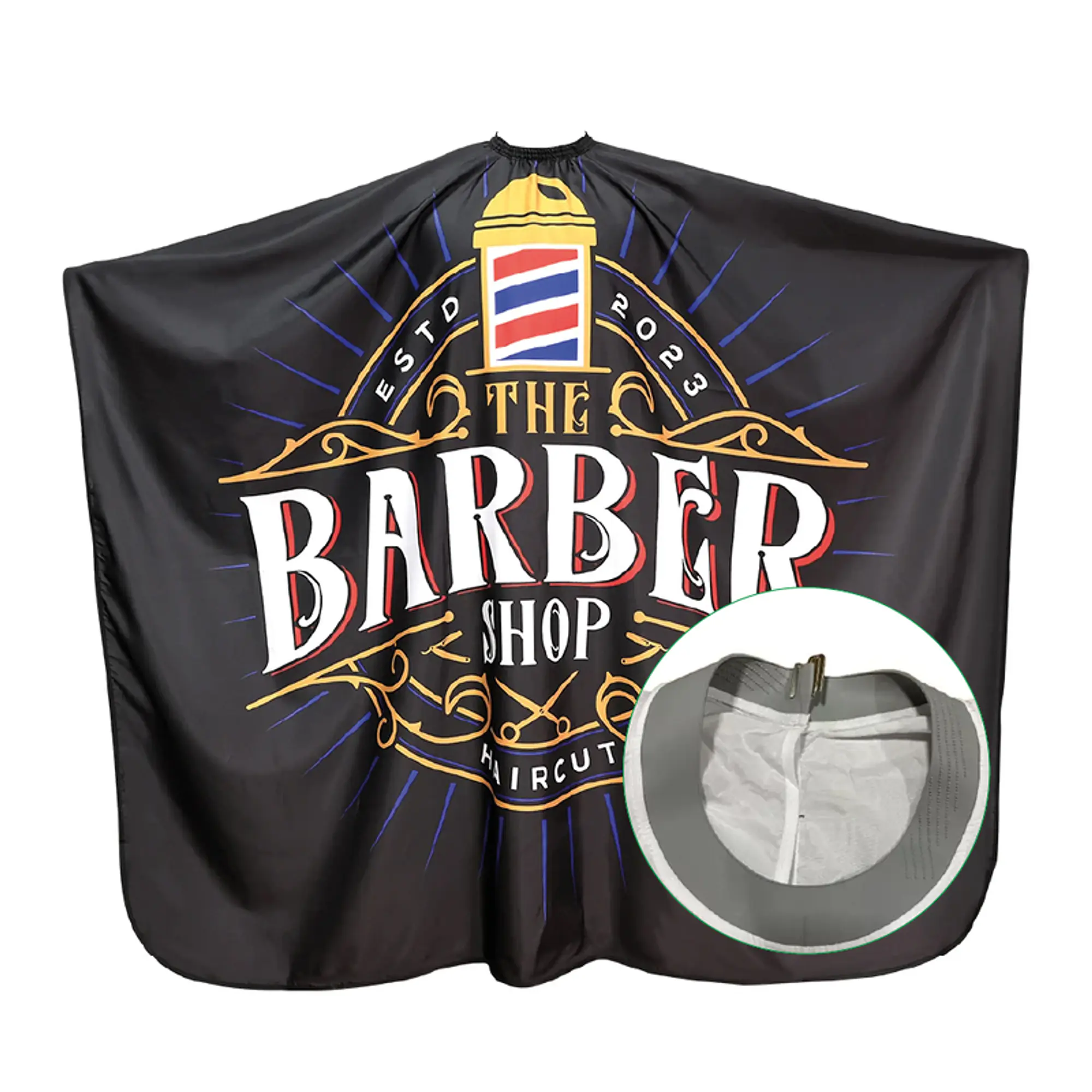 Capa The Barber Shop cuello silicón 140x160 cm - 717362 - Master