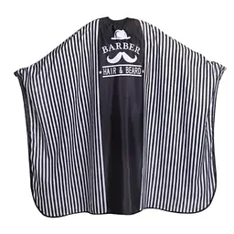 CAPA NEGRA RAYAS BLANCAS BARBER 140 x 160 cms - 717157 - Master