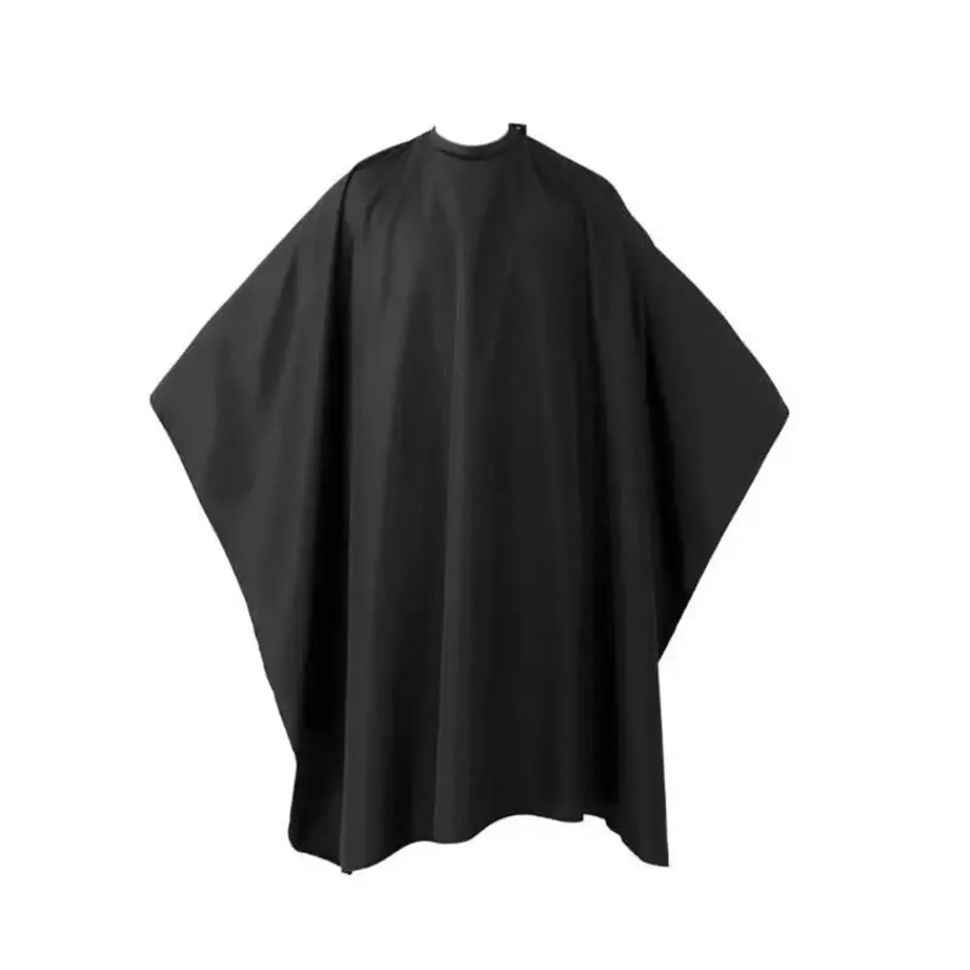 CAPA DE BARBERIA NEGRA C/ BOTONES Y CUELLO SILICON 717170 - Master