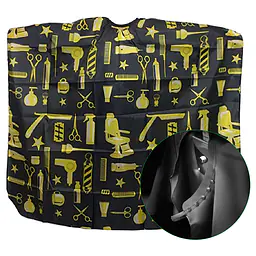 CAPA NEGRA ESTAMPADO AMARILLO CON BOTONES Y CUELLO SILICON - 717174 - Master