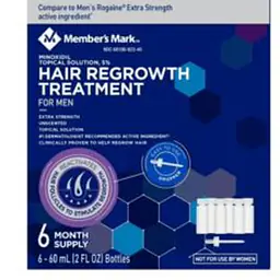 Member’s Mark tratamiento Minoxidil liquido caja 6 unidades - Master
