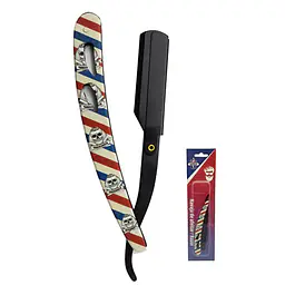 NAVAJA DE ACERO PARA BARBERIA CALAVERAS - 0393564 - Master
