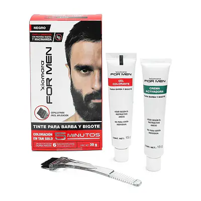 XIOMARA - TINTE BARBA Y BIGOTE NEGRO 60ml primary image