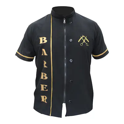 BATAS DE BARBERO NEGRAS, BLANCAS, Y AZULES CON DIFERENTES DISEÑOS TALLA XL secondary image