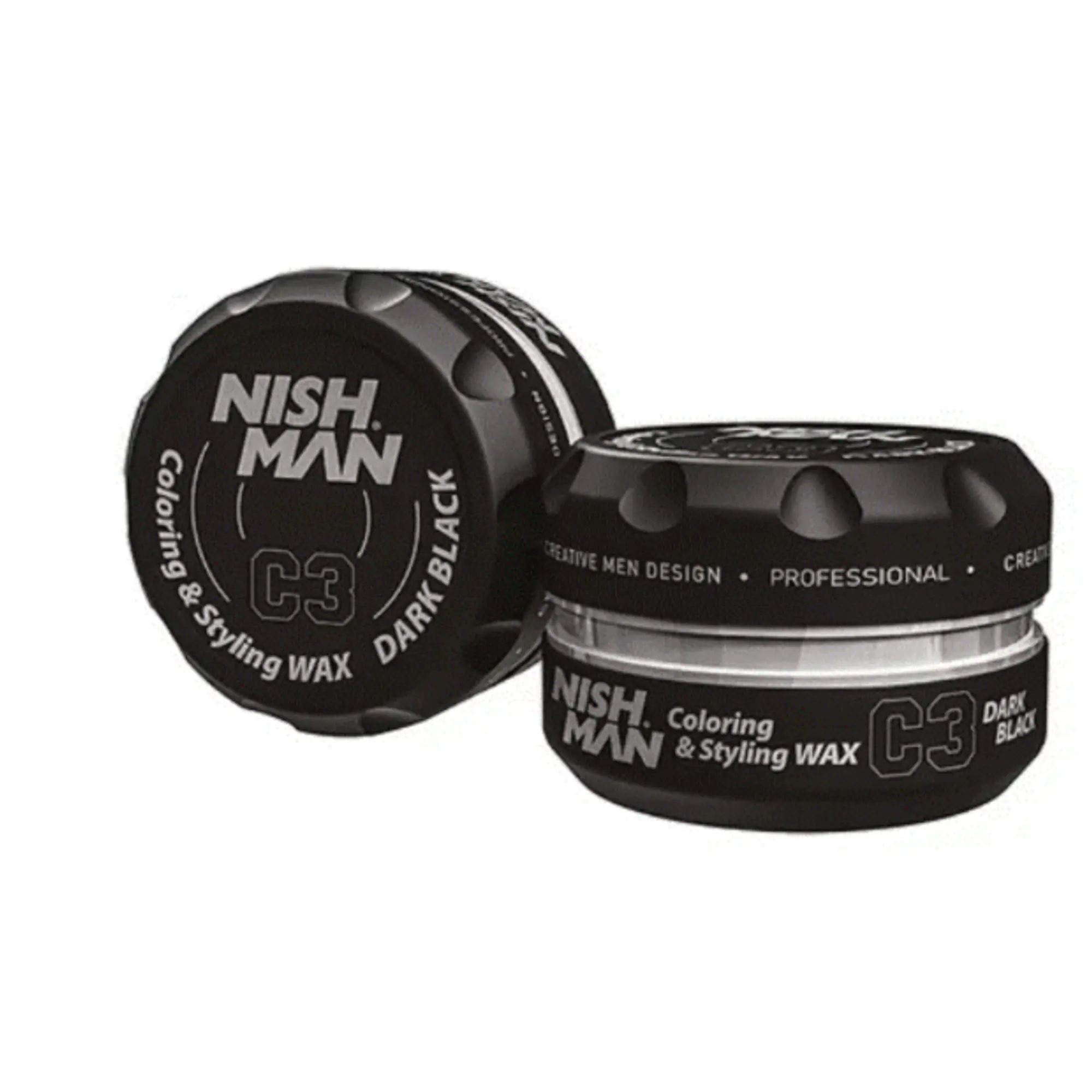 NISHMAN - PREMIUM HAIR - COLORING WAX - C3 DARK BLACK 100ml - Master