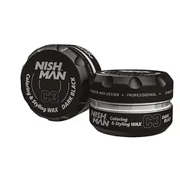 NISHMAN - PREMIUM HAIR - COLORING WAX - C3 DARK BLACK 100ml - Master