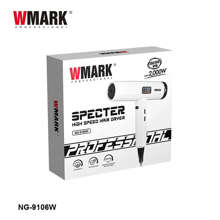 WMARK Specter High Speed Hair Dryer Modelo NG-9106 - Master