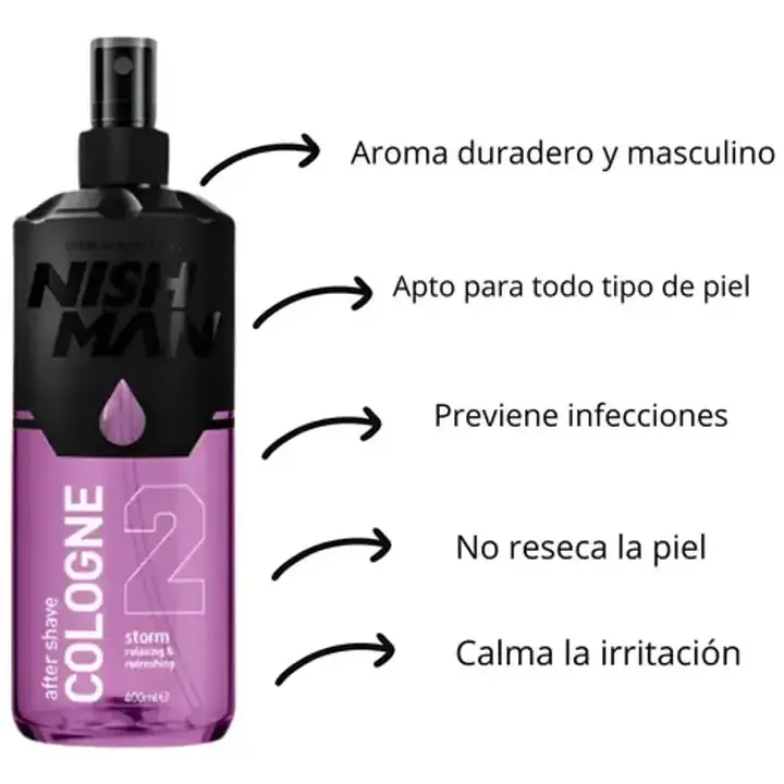 NISHMAN AFTER SHAVE COLOGNE (STORM) NO.2 400ml - Master