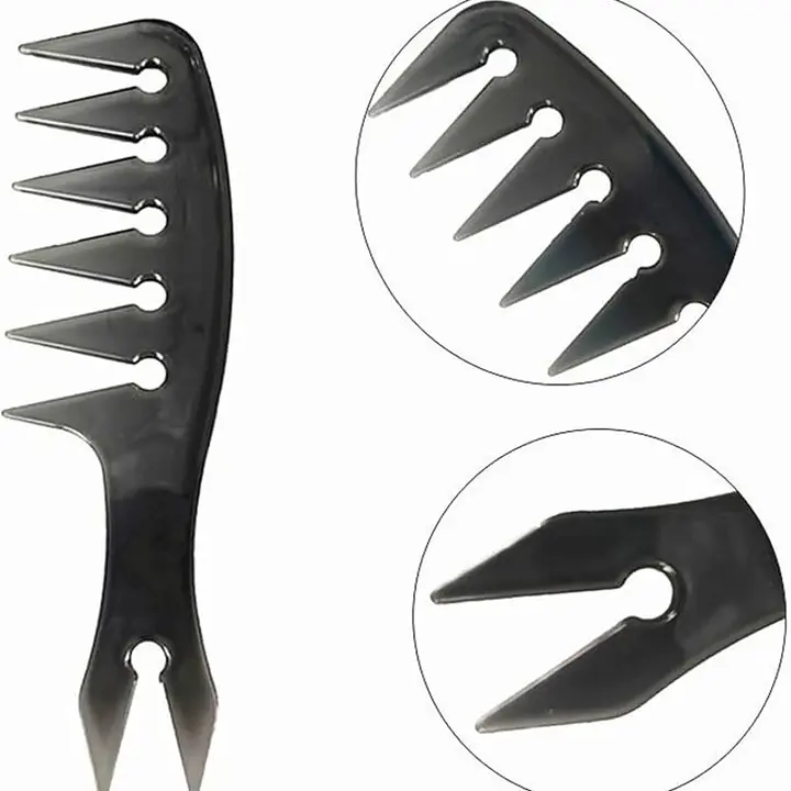 PEINE DE BARBERIA PLASTICO DOBLE FUNCION GRANDE 24 CM- 652545 - Master