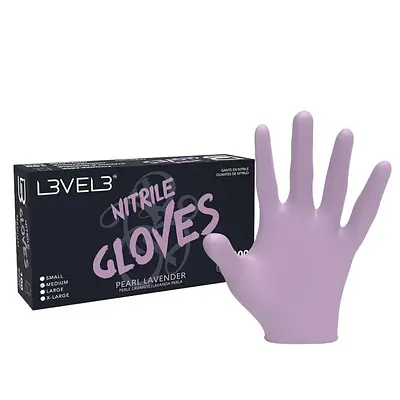 NITRILE GLOVES PEARL LAVENDER SMALL primary image