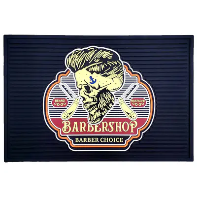 MAT PORTA HERRAMIENTAS CALAVERA BARBERSHOP 45 X 30 CM - 923509 primary image