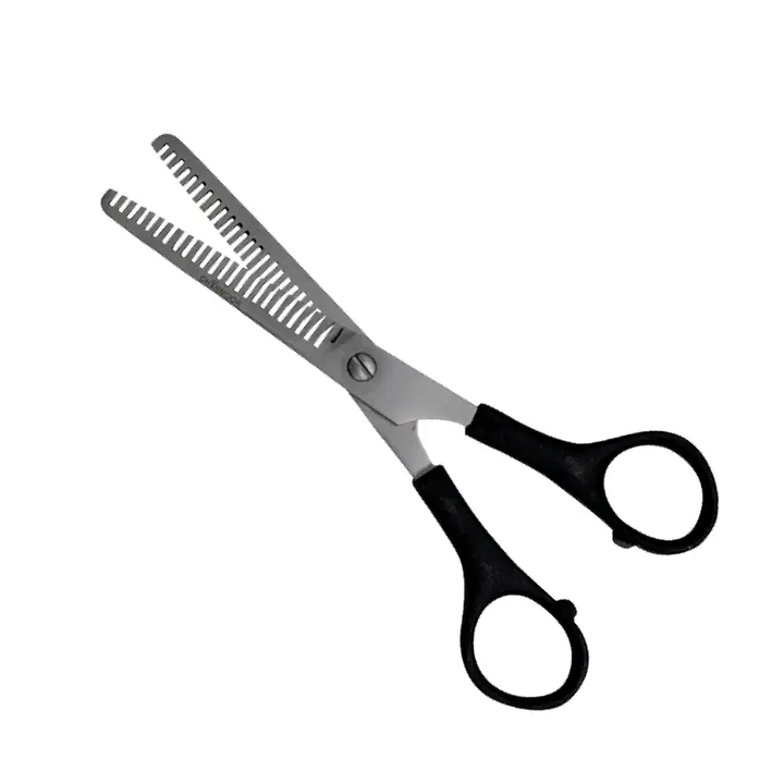 TIJERA DE ENTRESACAR DOBLE CARA MANGO DE PLÁSTICO 6’’ - CDR-340 - Master