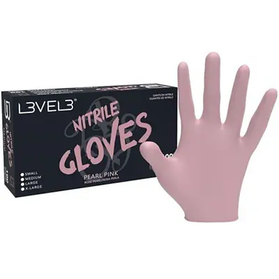 NITRILE GLOVES PEARL PINK SMALL primary image