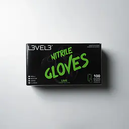 NITRILE GLOVES LIME LARGE - Master