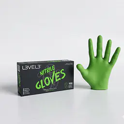 NITRILE GLOVES LIME LARGE - Master