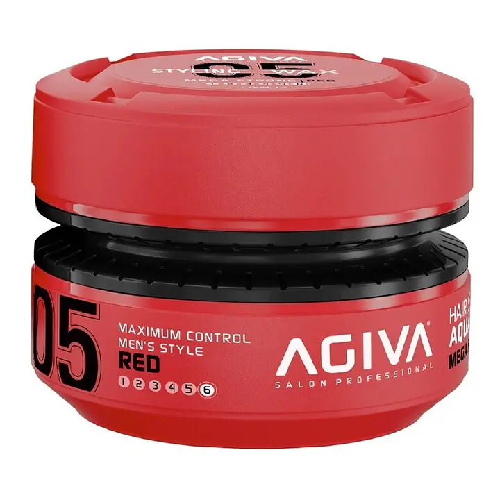 AGIVA STYLING HAIR WAX AQUA MEGA STRONG - RED 175ML - Master