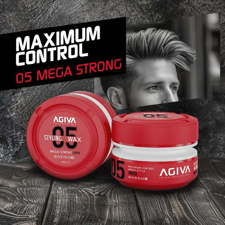 AGIVA STYLING HAIR WAX AQUA MEGA STRONG - RED 175ML - Master