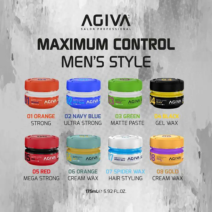 AGIVA STYLING HAIR WAX AQUA ULTRA STRONG - NAVY BLUE 175ML - Master