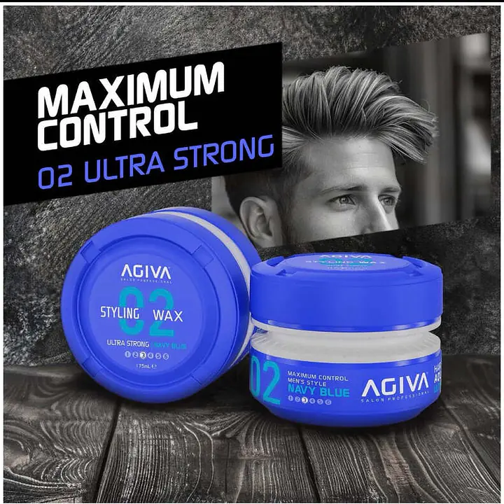 AGIVA STYLING HAIR WAX AQUA ULTRA STRONG - NAVY BLUE 175ML - Master