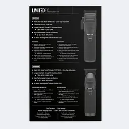 PRE PACK LIMITED FX TRIMMER Y CLIPPER BLACK MATTE MODEL FXCTMBPK - Master