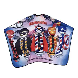 CAPA DE BARBERIA ESTAMPADA SUPER HEROES P/ NIÑO - 717331 - Master
