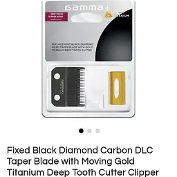 GAMMA CLIPPER BLADE WITH GOLD TITANIUM CUTTER - Master