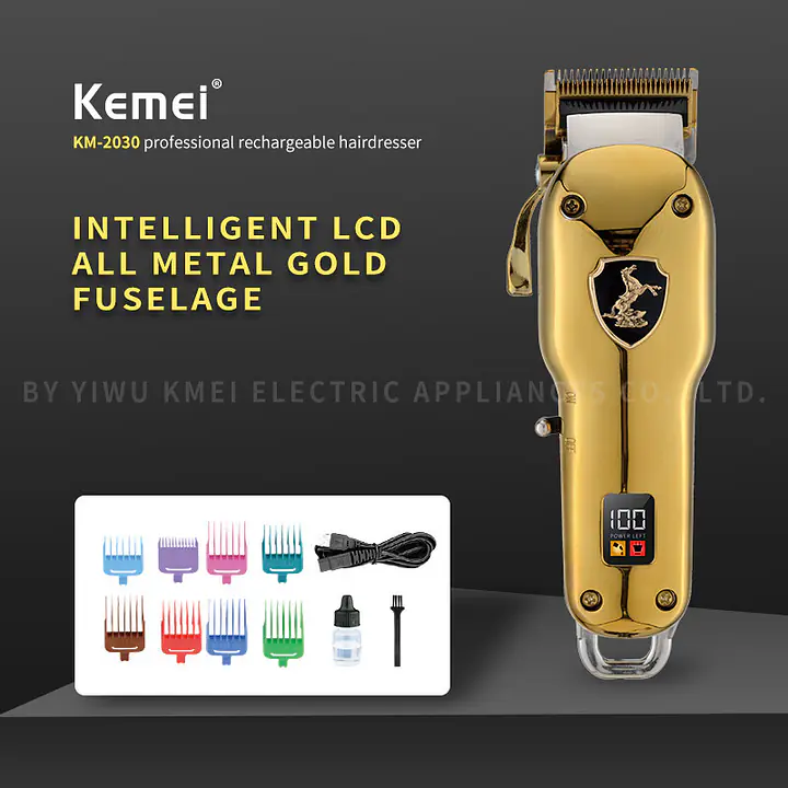 Kemei Professional Clipper Aluminum Alloy 2030 90 dias de garantia - Master