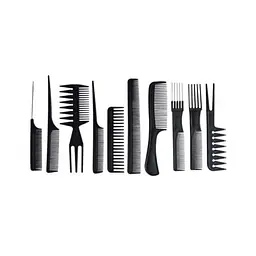 Set de peine color negro 10 unidades 618308 - Master