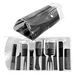 Set de peine color negro 10 unidades 618308 - Master