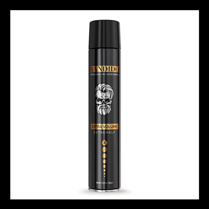 HAIR SPRAY EXTRA VOLUM EXTREMELY 400 ML BLACK - Master