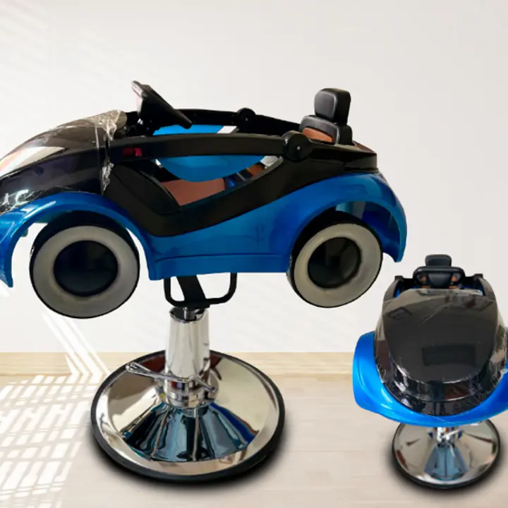 Silla de Barbería para niños Carrito Tesla Azul - Master